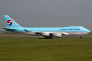 Korean Air Cargo Boeing 747-4B5(ERF) (HL7605) at  Vienna - Schwechat, Austria