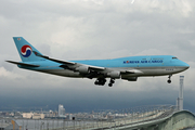 Korean Air Cargo Boeing 747-4B5F (HL7606) at  Osaka - Kansai International, Japan