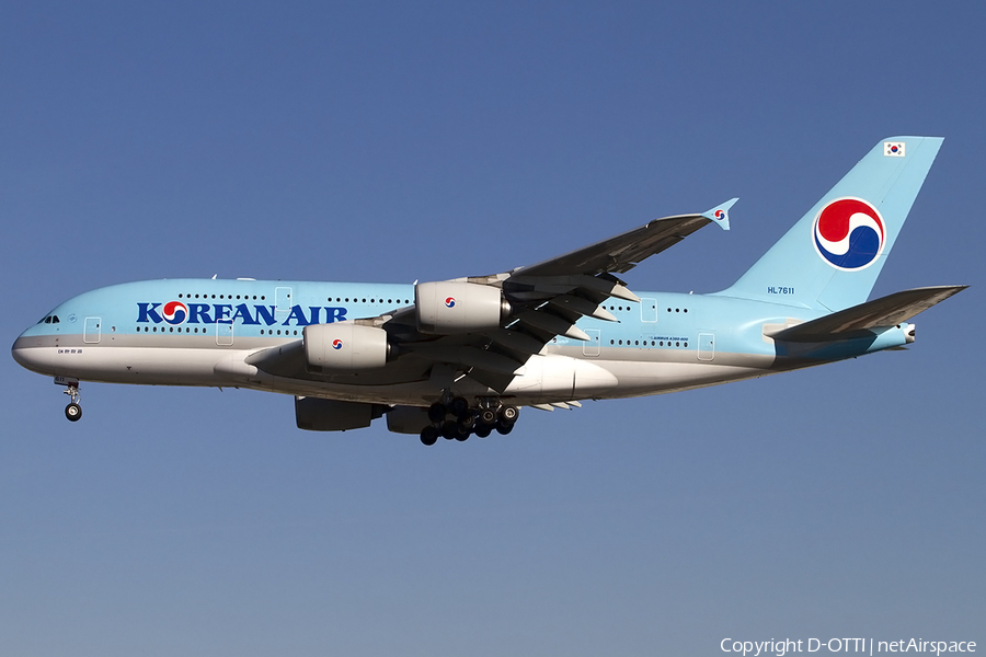 Korean Air Airbus A380-861 (HL7611) | Photo 457828