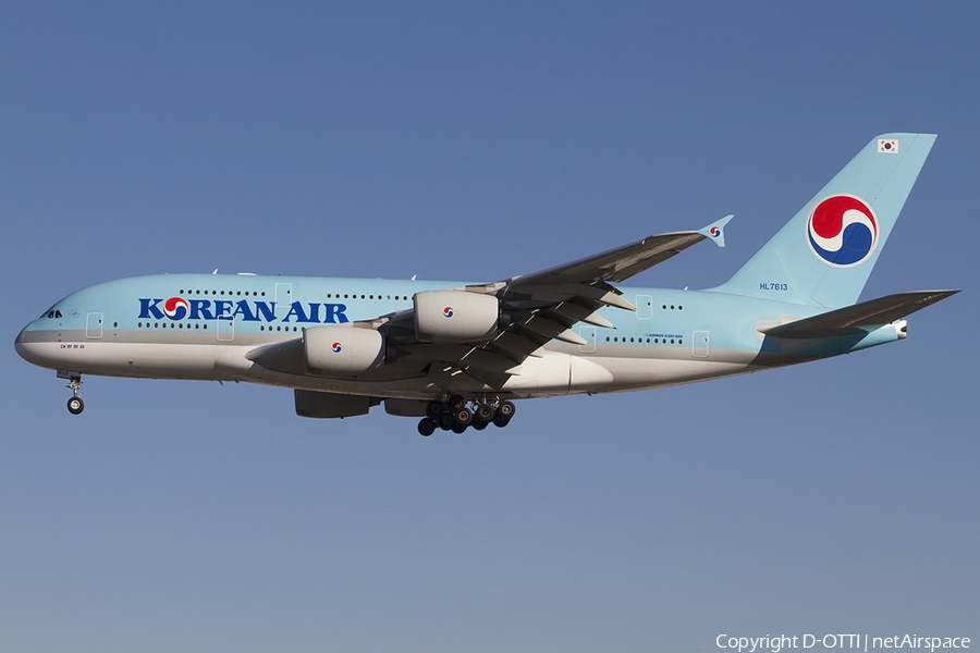 Korean Air Airbus A380-861 (HL7613) | Photo 457337