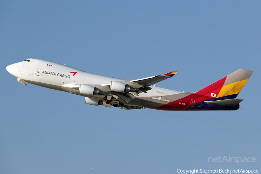 Asiana Cargo Boeing 747-446F (HL7616) | Photo 35380