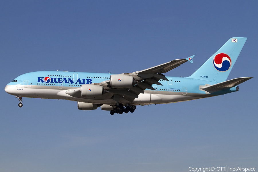 Korean Air Airbus A380-861 (HL7621) | Photo 457893