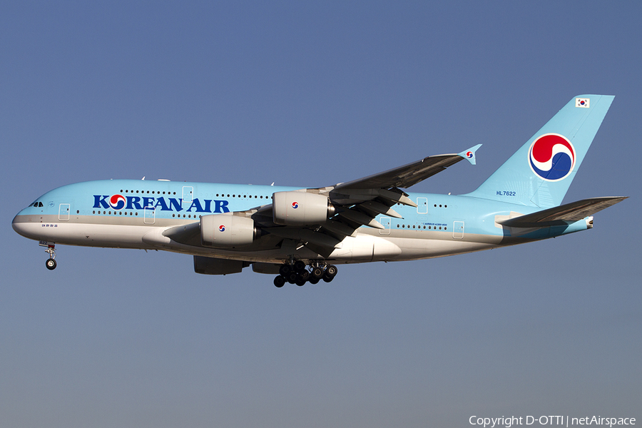 Korean Air Airbus A380-861 (HL7622) | Photo 470101