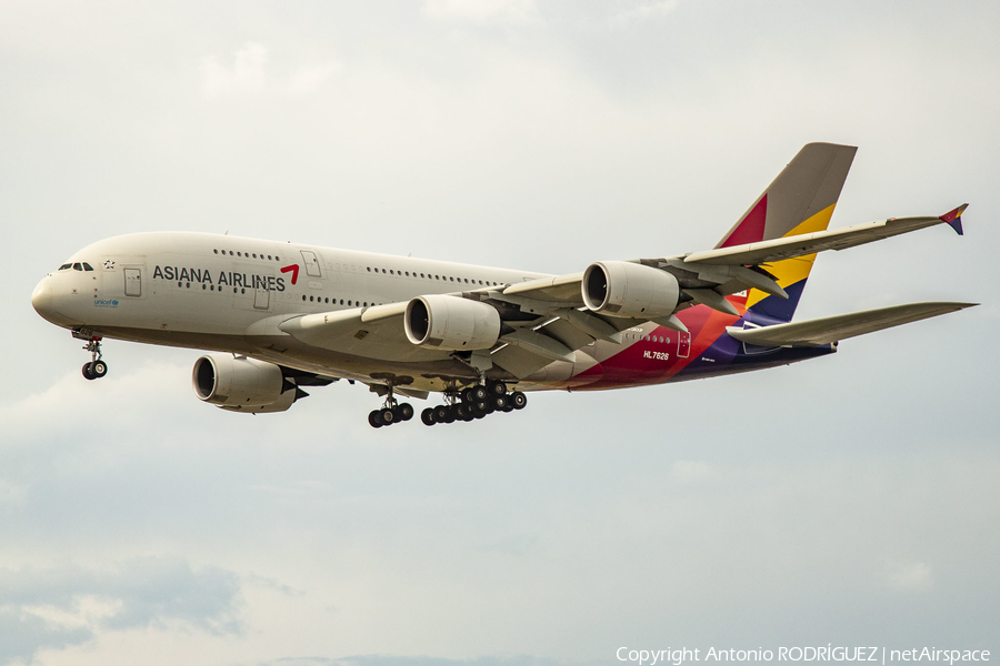 Asiana Airlines Airbus A380-841 (HL7626) | Photo 378998