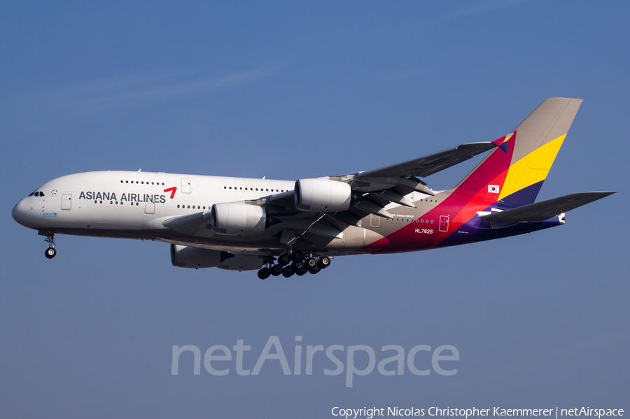 Asiana Airlines Airbus A380-841 (HL7626) | Photo 100415