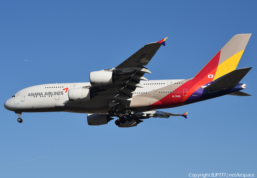 Asiana Airlines Airbus A380-841 (HL7626) | Photo 218024