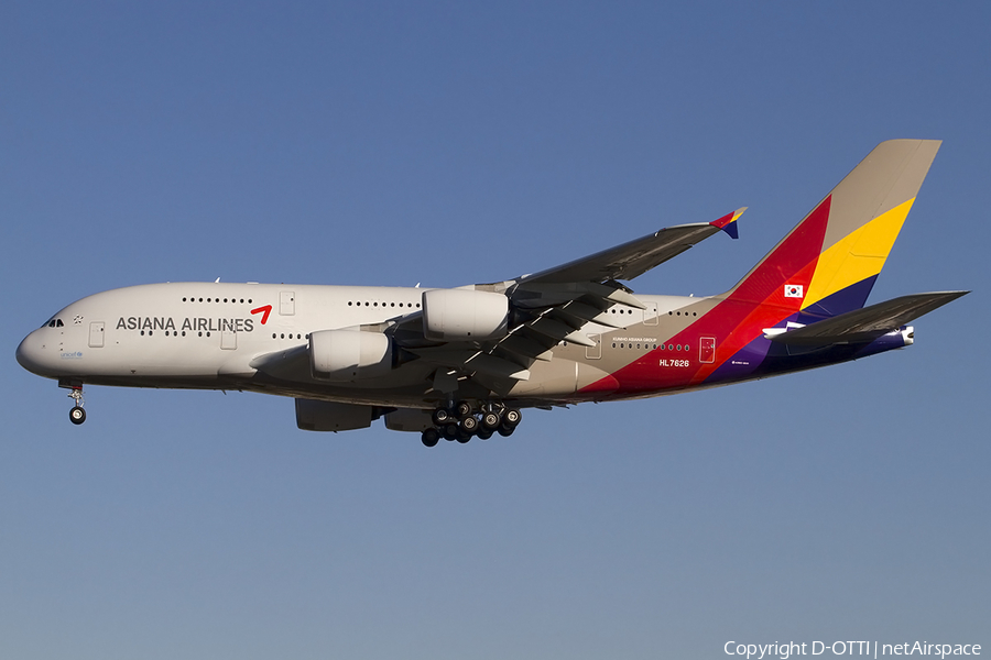 Asiana Airlines Airbus A380-841 (HL7626) | Photo 457802