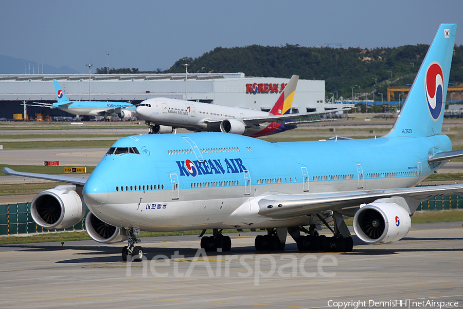 Korean Air Boeing 747-8B5 (HL7633) | Photo 344890