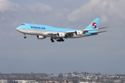 Korean Air Boeing 747-8B5 (HL7633) at  Los Angeles - International, United States