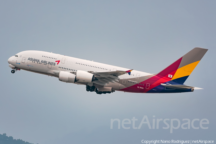 Asiana Airlines Airbus A380-841 (HL7634) | Photo 190972