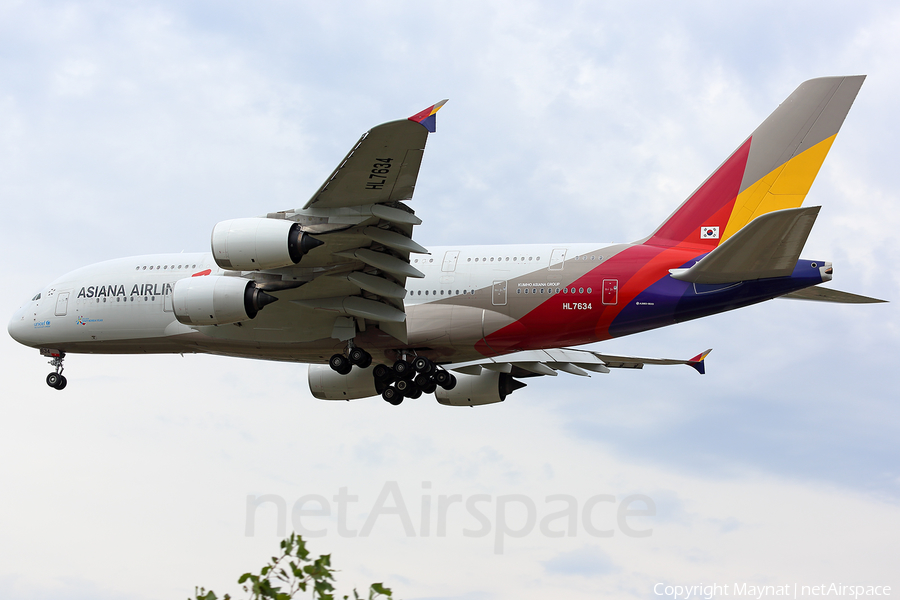 Asiana Airlines Airbus A380-841 (HL7634) | Photo 327327