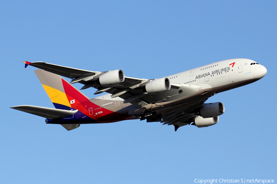 Asiana Airlines Airbus A380-841 (HL7634) | Photo 167574