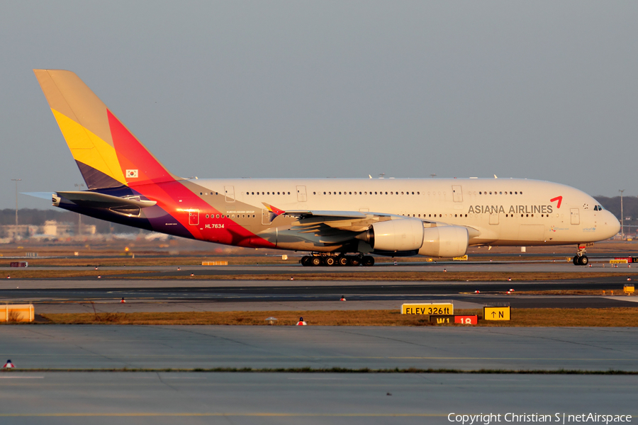 Asiana Airlines Airbus A380-841 (HL7634) | Photo 231909