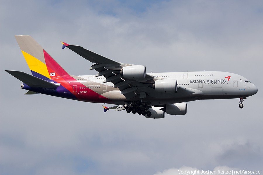 Asiana Airlines Airbus A380-841 (HL7634) | Photo 123037