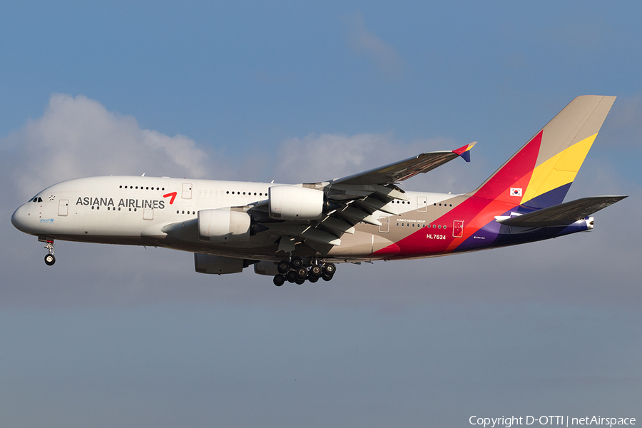 Asiana Airlines Airbus A380-841 (HL7634) | Photo 143745