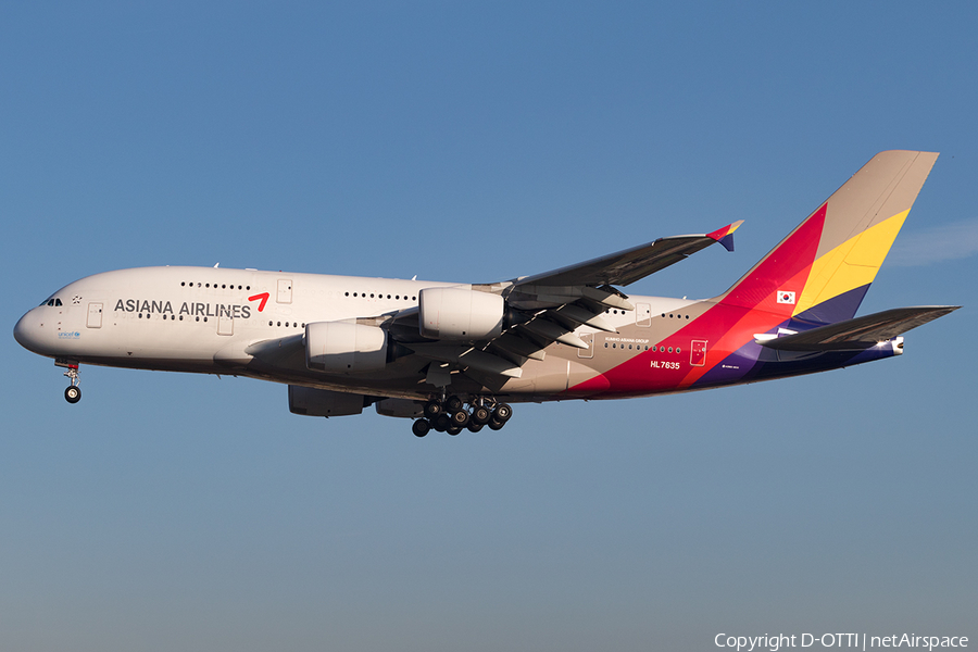 Asiana Airlines Airbus A380-841 (HL7635) | Photo 142783