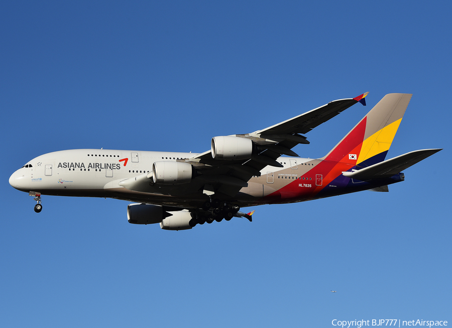 Asiana Airlines Airbus A380-841 (HL7635) | Photo 202593