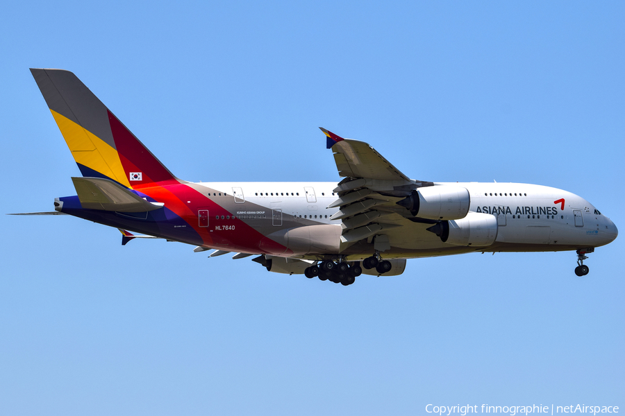 Asiana Airlines Airbus A380-841 (HL7640) | Photo 423040