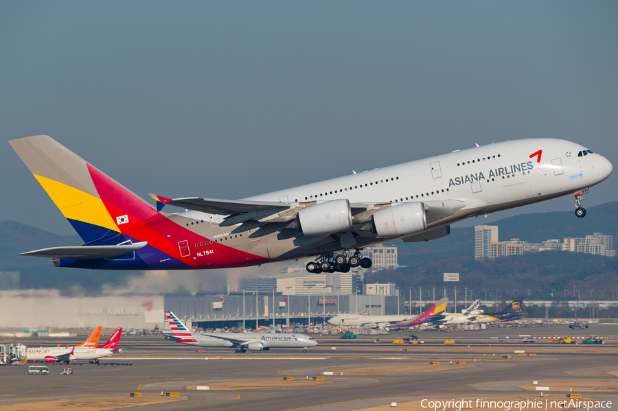 Asiana Airlines Airbus A380-841 (HL7641) | Photo 600484