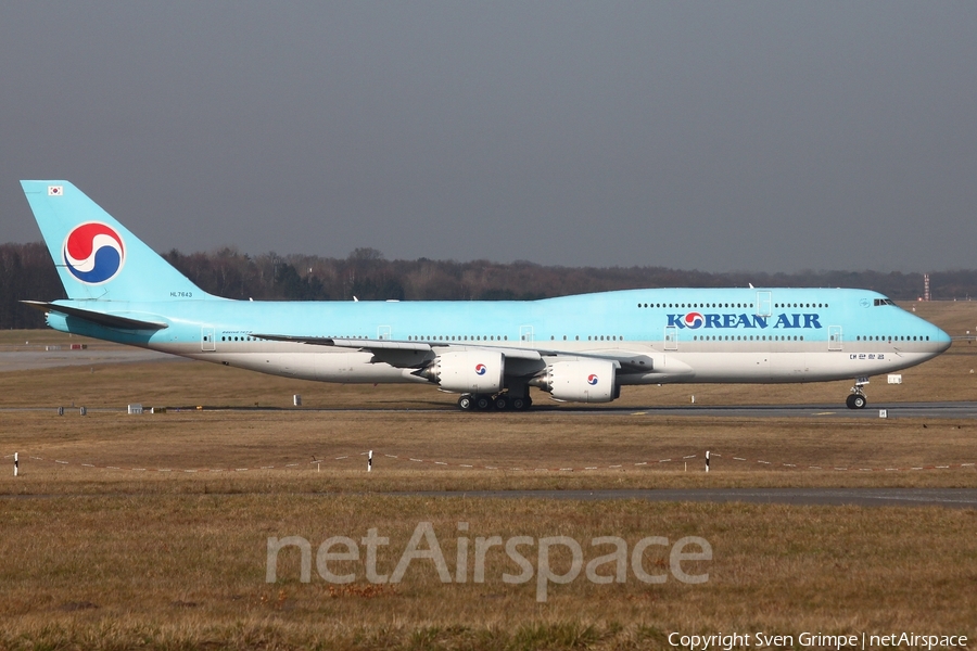 Korean Air Boeing 747-8B5 (HL7643) | Photo 434393