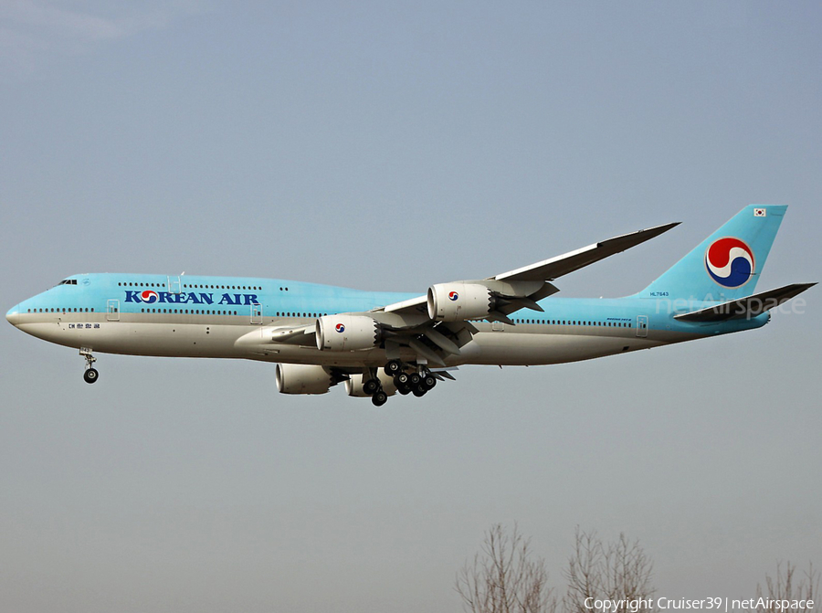Korean Air Boeing 747-8B5 (HL7643) | Photo 440379