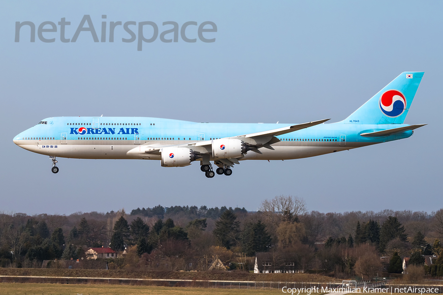 Korean Air Boeing 747-8B5 (HL7643) | Photo 477070