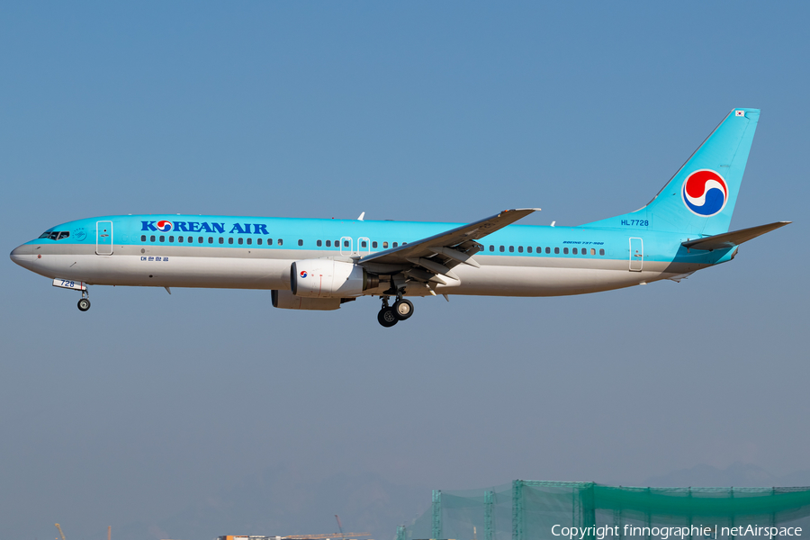 Korean Air Boeing 737-9B5 (HL7728) | Photo 543736