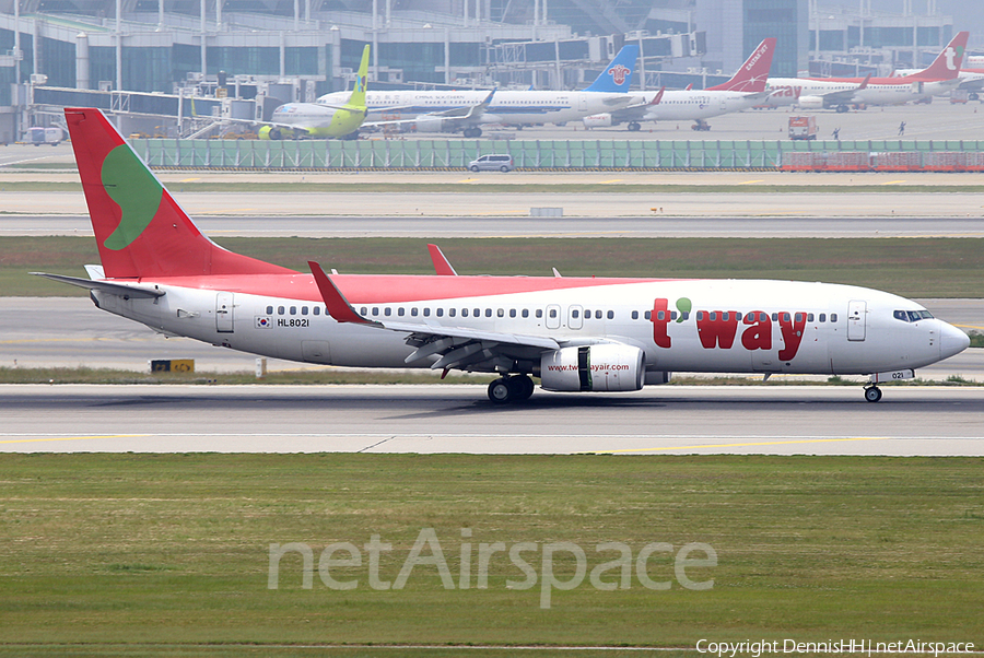 T'Way Air Boeing 737-8GJ (HL8021) | Photo 330873