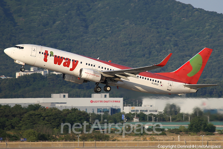T'Way Air Boeing 737-8GJ (HL8021) | Photo 348969