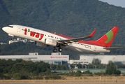 T'Way Air Boeing 737-8GJ (HL8021) at  Seoul - Incheon International, South Korea