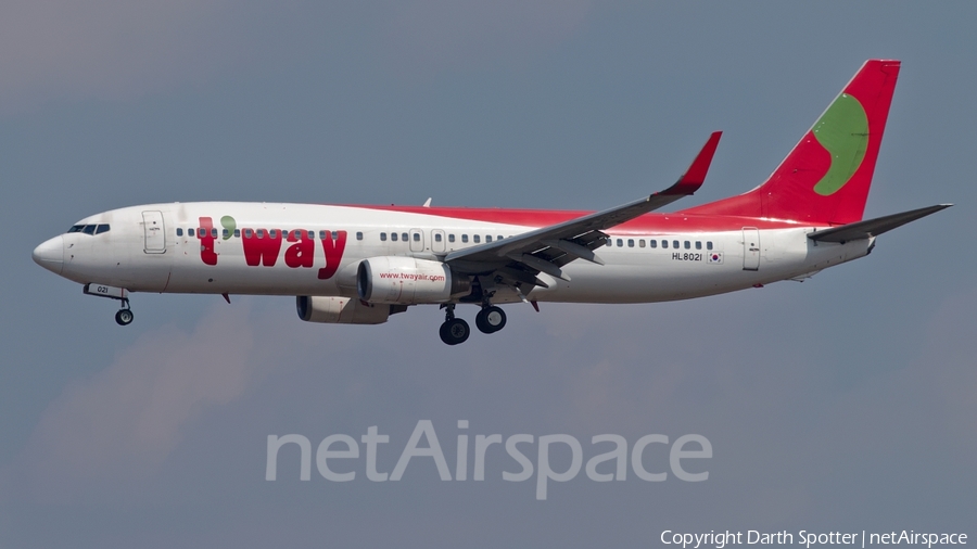 T'Way Air Boeing 737-8GJ (HL8021) | Photo 205225