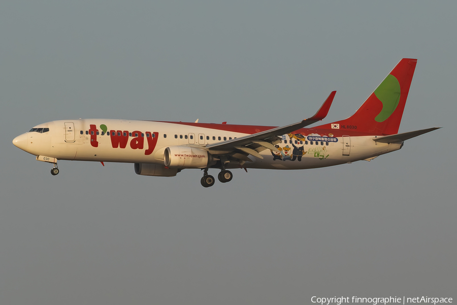 T'Way Air Boeing 737-8Q8 (HL8030) | Photo 564240