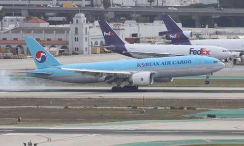 Korean Air Cargo Boeing 777-FB5 (HL8046) at  Los Angeles - International, United States