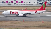 T'Way Air Boeing 737-8BK (HL8047) at  Fukuoka, Japan
