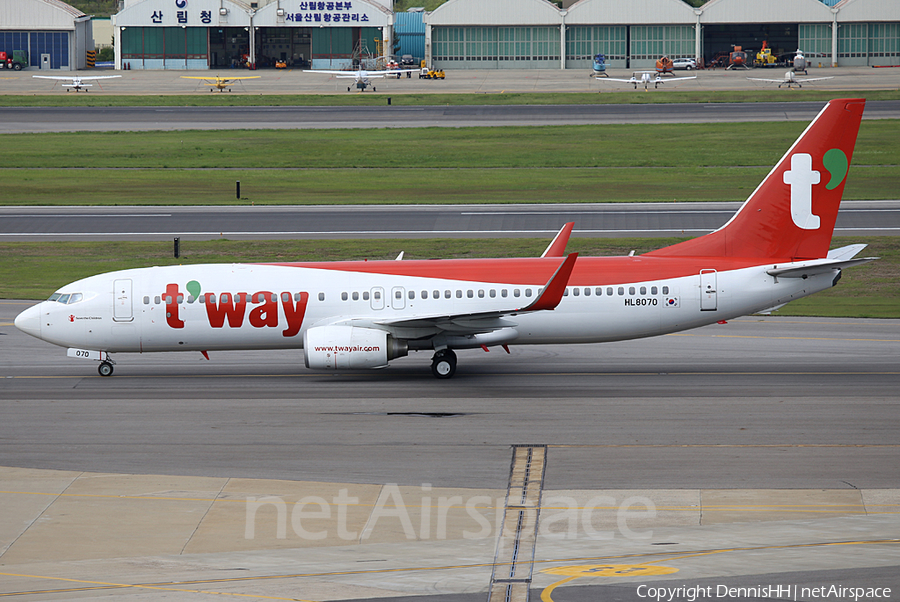 T'Way Air Boeing 737-8AS (HL8070) | Photo 362294