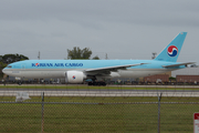 Korean Air Cargo Boeing 777-FB5 (HL8077) at  Miami - International, United States