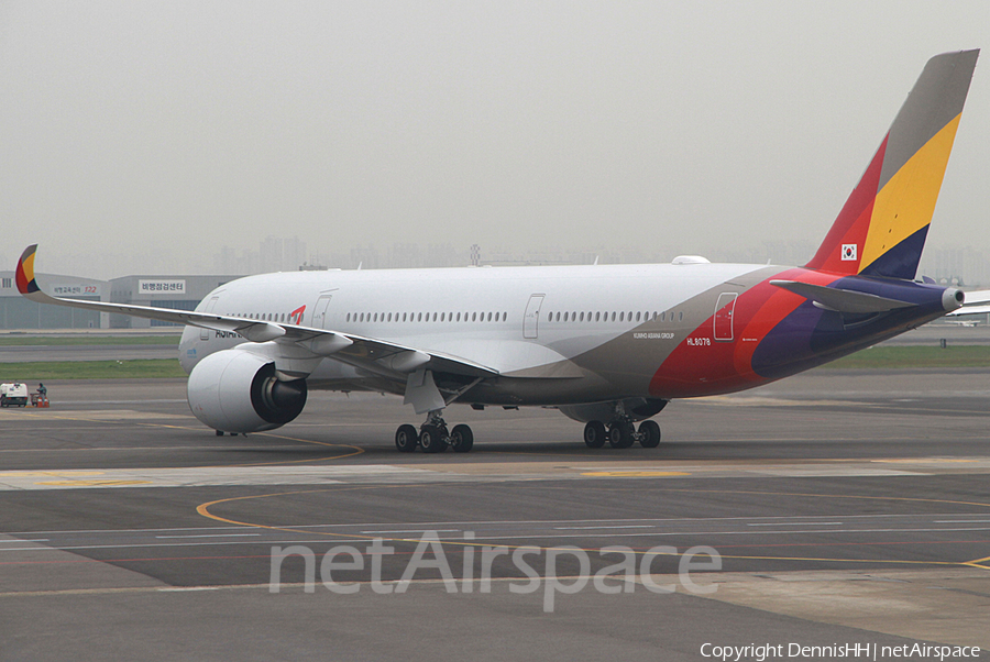 Asiana Airlines Airbus A350-941 (HL8078) | Photo 492820