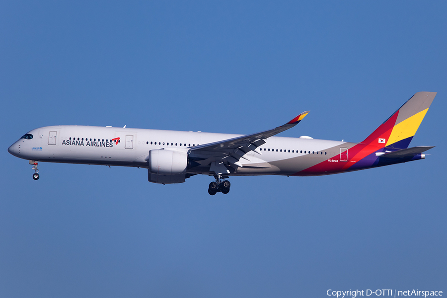 Asiana Airlines Airbus A350-941 (HL8078) | Photo 542430