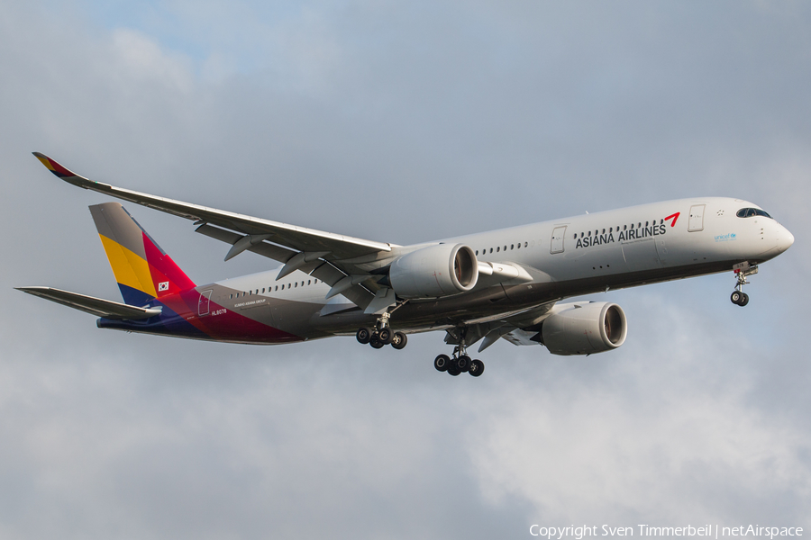 Asiana Airlines Airbus A350-941 (HL8078) | Photo 343621