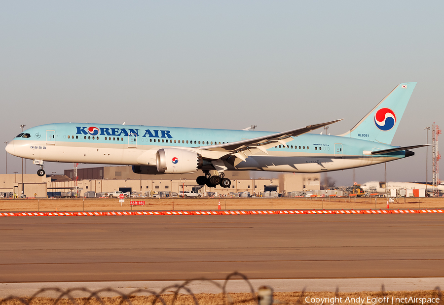 Korean Air Boeing 787-9 Dreamliner (HL8081) | Photo 422413