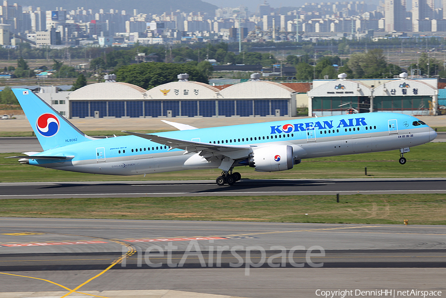 Korean Air Boeing 787-9 Dreamliner (HL8082) | Photo 370354