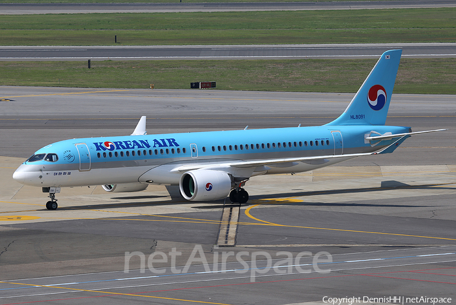 Korean Air Airbus A220-300 (HL8091) | Photo 433395