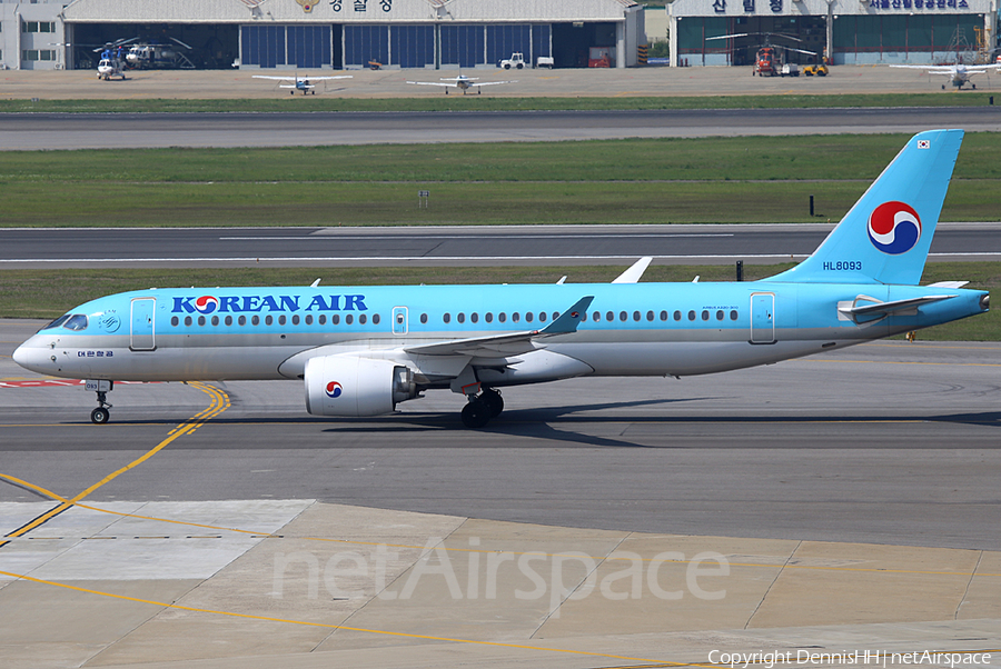 Korean Air Airbus A220-300 (HL8093) | Photo 433396