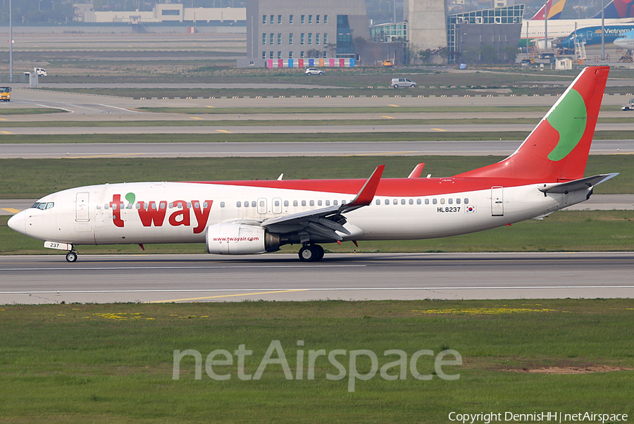 T'Way Air Boeing 737-8Q8 (HL8237) | Photo 372119