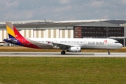 Asiana Airlines Airbus A321-231 (HL8257) at  Hamburg - Finkenwerder, Germany