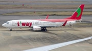 T'Way Air Boeing 737-83N (HL8268) at  Fukuoka, Japan
