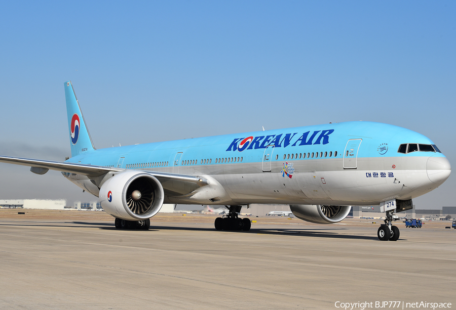 Korean Air Boeing 777-3B5(ER) (HL8274) | Photo 228676
