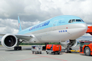 Korean Air Cargo Boeing 777-FB5 (HL8285) at  Oslo - Gardermoen, Norway