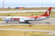 T'Way Air Boeing 737-8AS (HL8324) at  Osaka - Kansai International, Japan