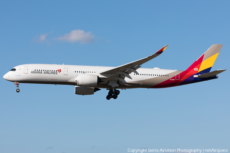 Asiana Airlines Airbus A350-941 (HL8381) | Photo 502445